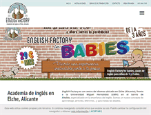 Tablet Screenshot of englishfactory.es